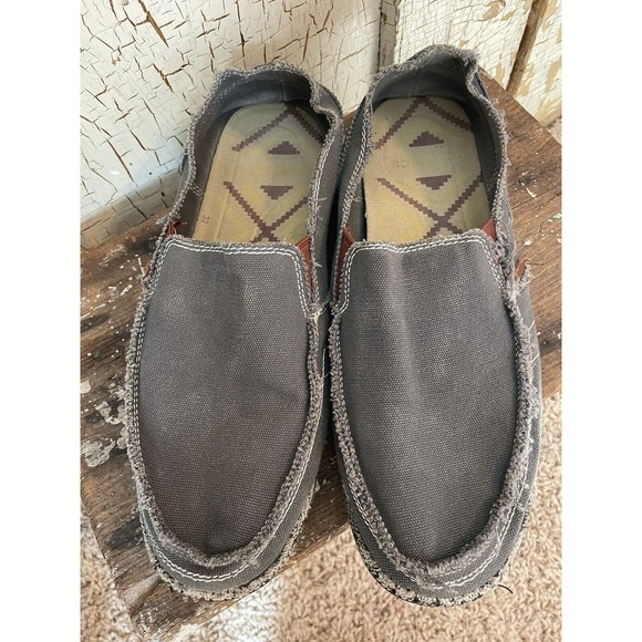 CASMAG Men's Casual Cloth Shoes Canvas Slip on Loafers Leisure Vintage Flat... - Picture 5 of 10